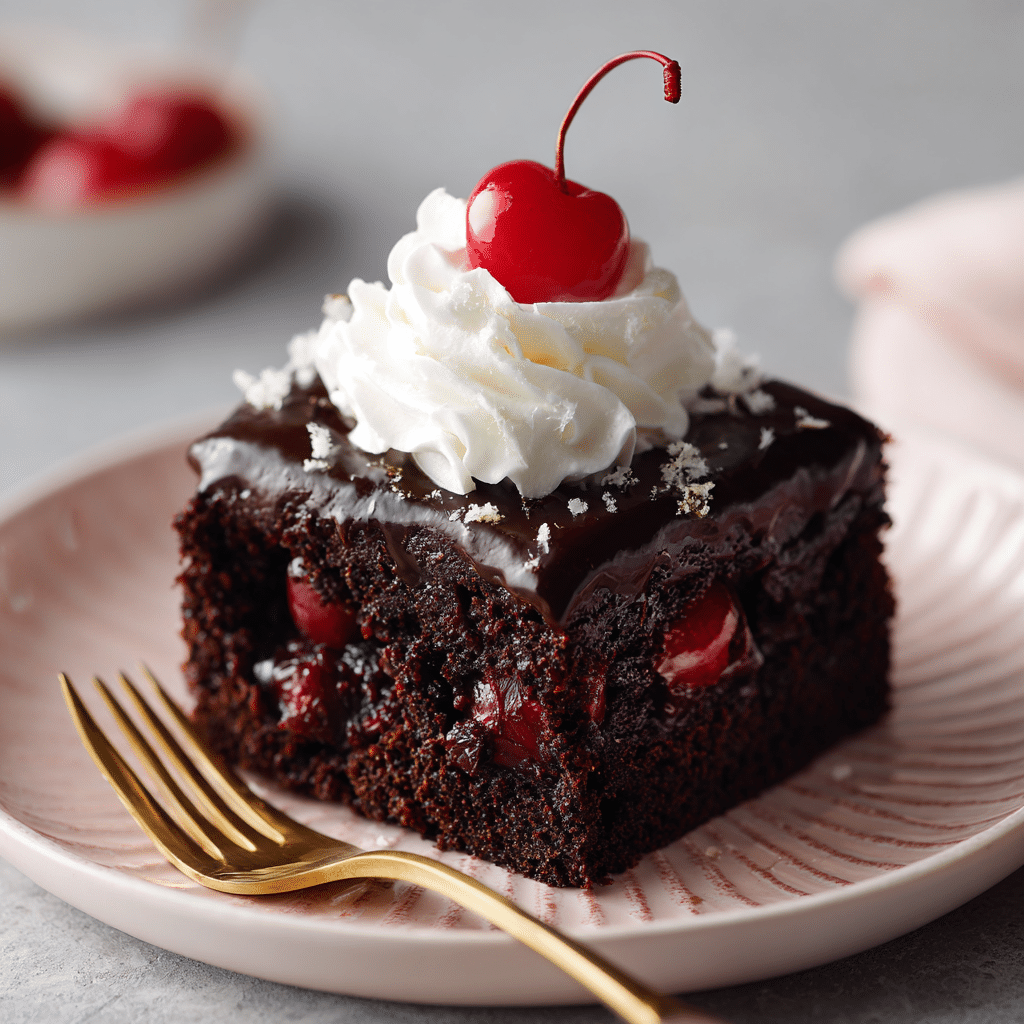 Roasted Cherry Brownies Recipe - Recipe Image