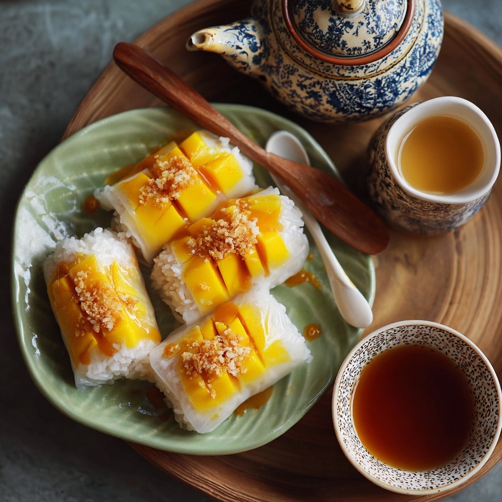 Mango Sticky Rice Rolls Recipe - Recipe Image