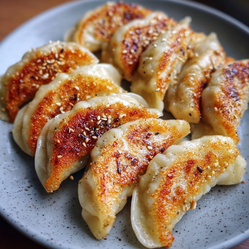 Crispy Pan-Fried Pork Potstickers Recipe - Recipe Image