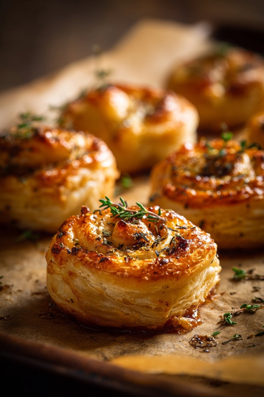 Mini Brie and Cranberry Puff Pastry Bites Recipe - Recipe Image