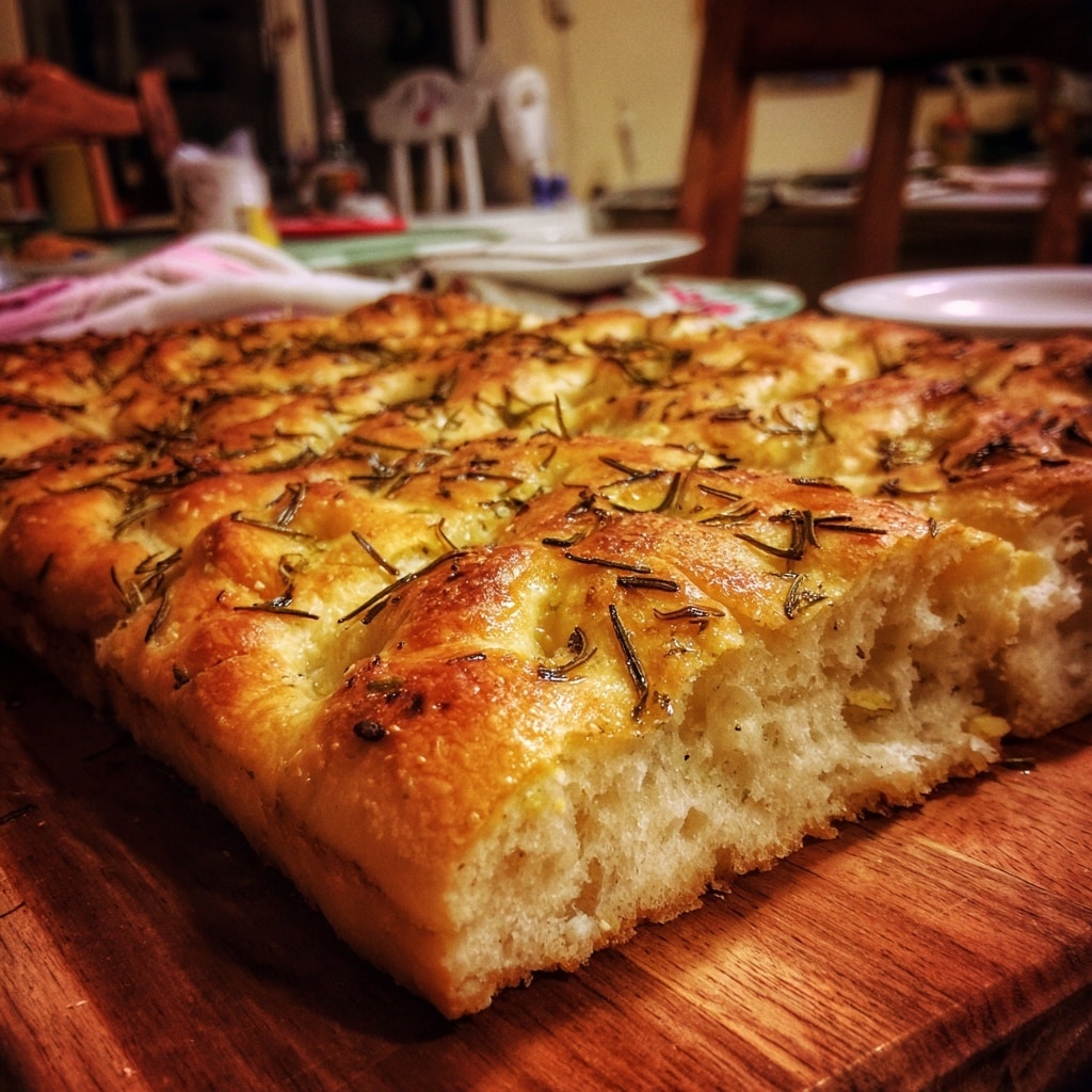 Garlic Parmesan Focaccia Bread Recipe - Recipe Image