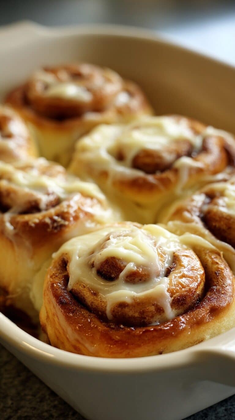 Easy No-Yeast Cinnamon Rolls Recipe