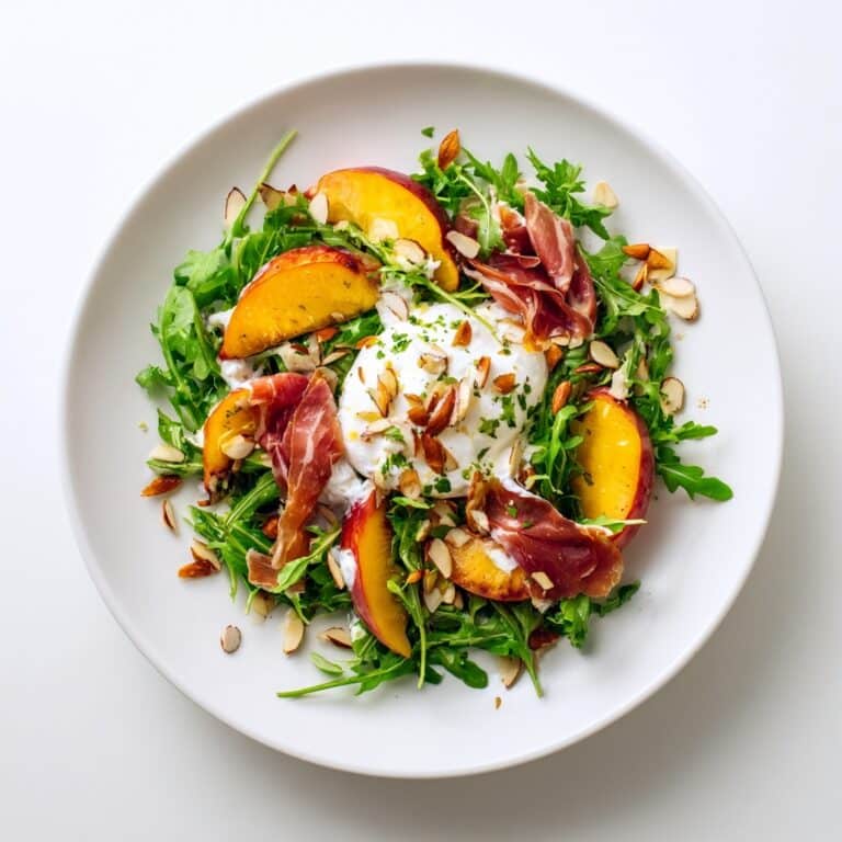 Peach and Burrata Salad Recipe