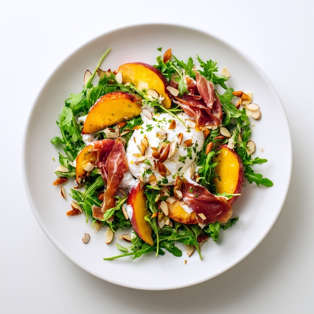 Peach and Burrata Salad Recipe - Recipe Image