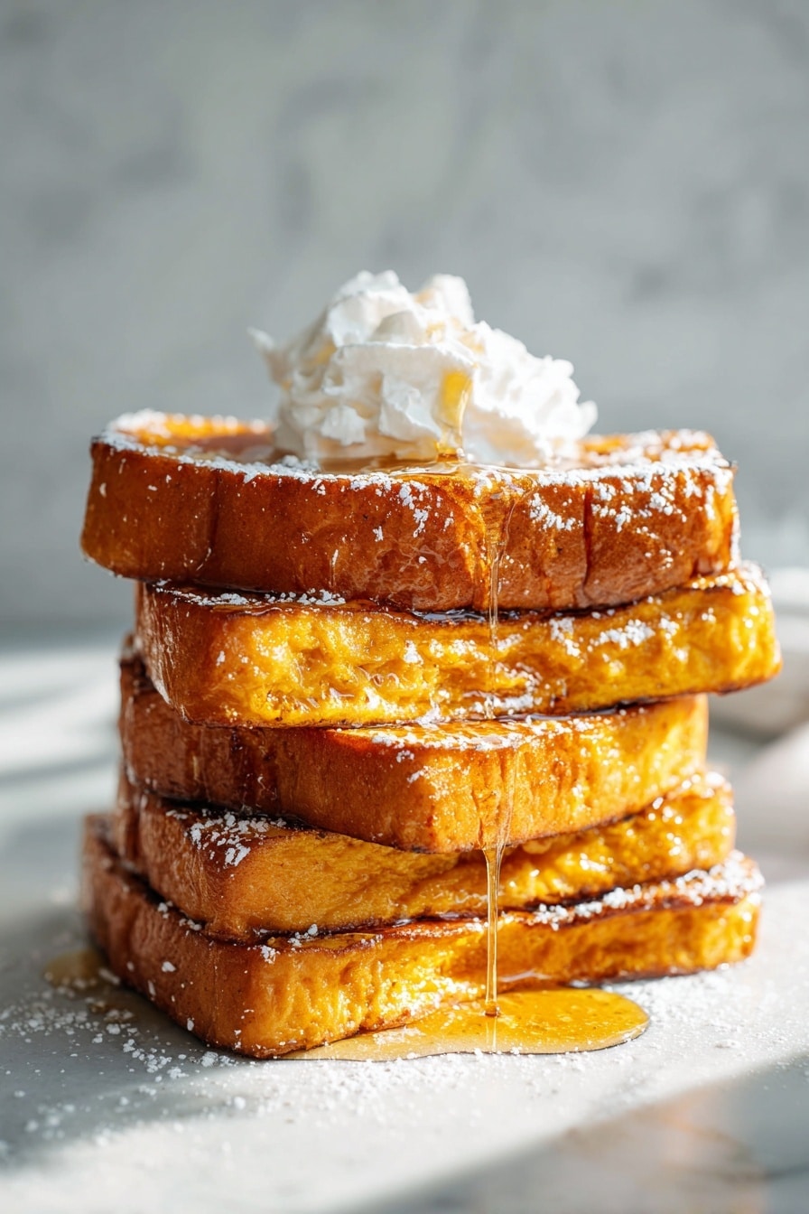 Creamy Pumpkin French Toast Recipe - Recipe Image