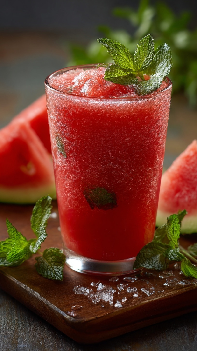 Refreshing Watermelon Slushie Recipe - Recipe Image