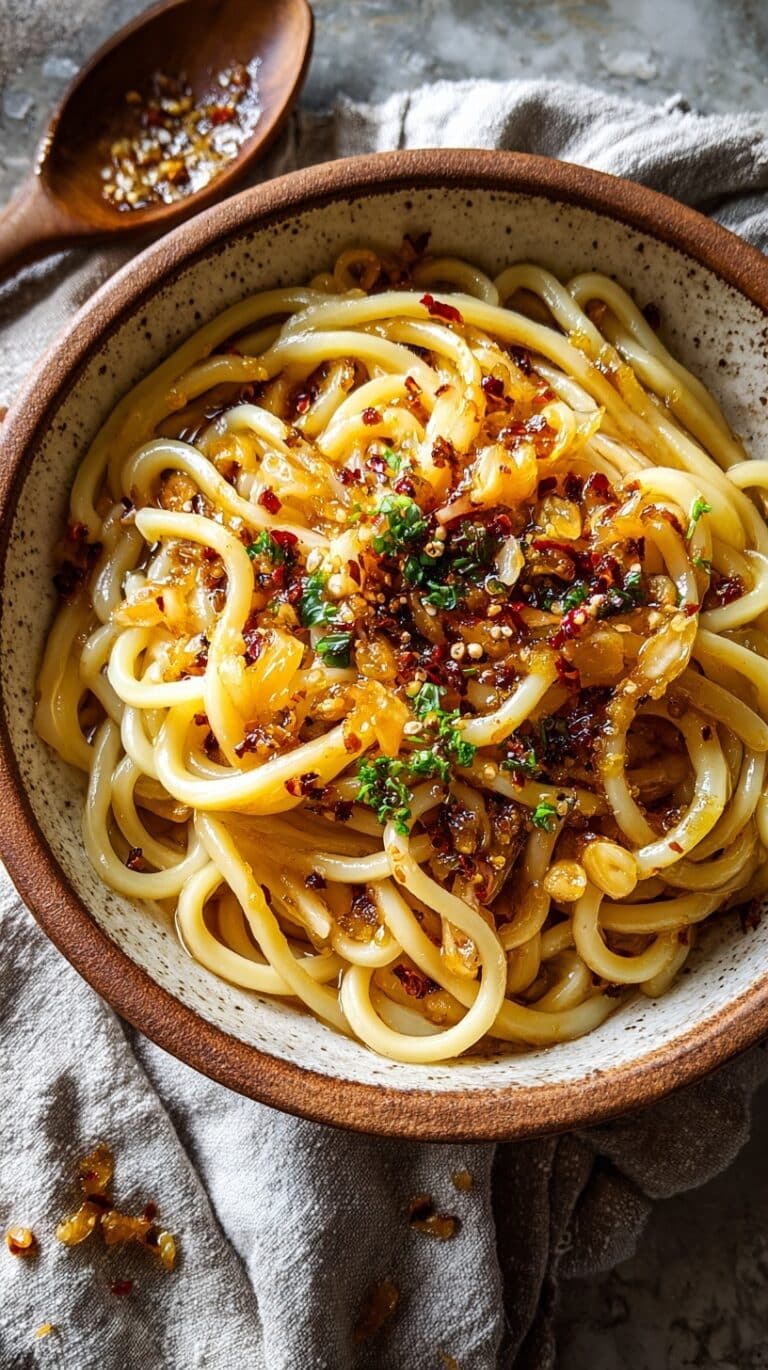Aromatic Garlic Chili Noodles Recipe