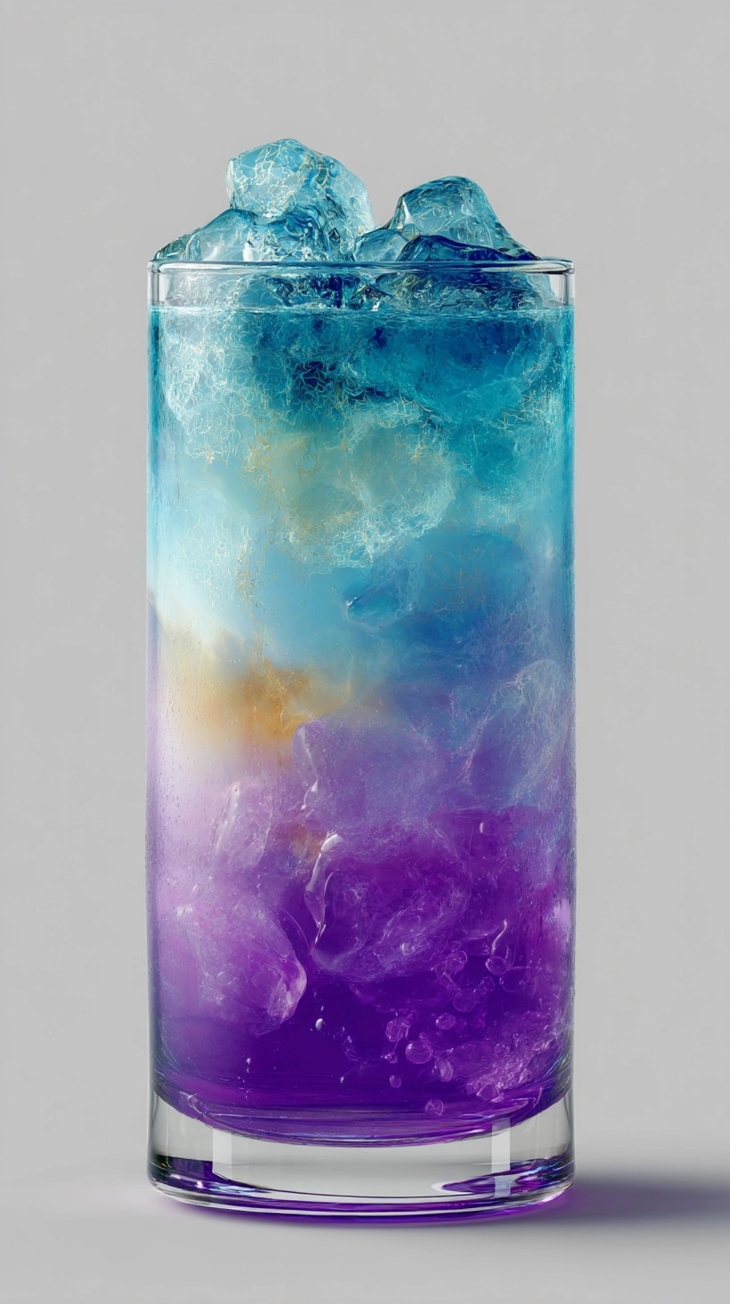 Galaxy Color Changing Lemonade Slushie Recipe - Recipe Image