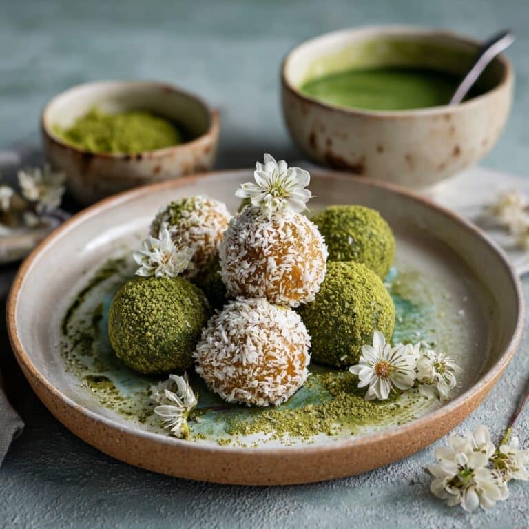 Chewy Matcha Mochi Bites Recipe