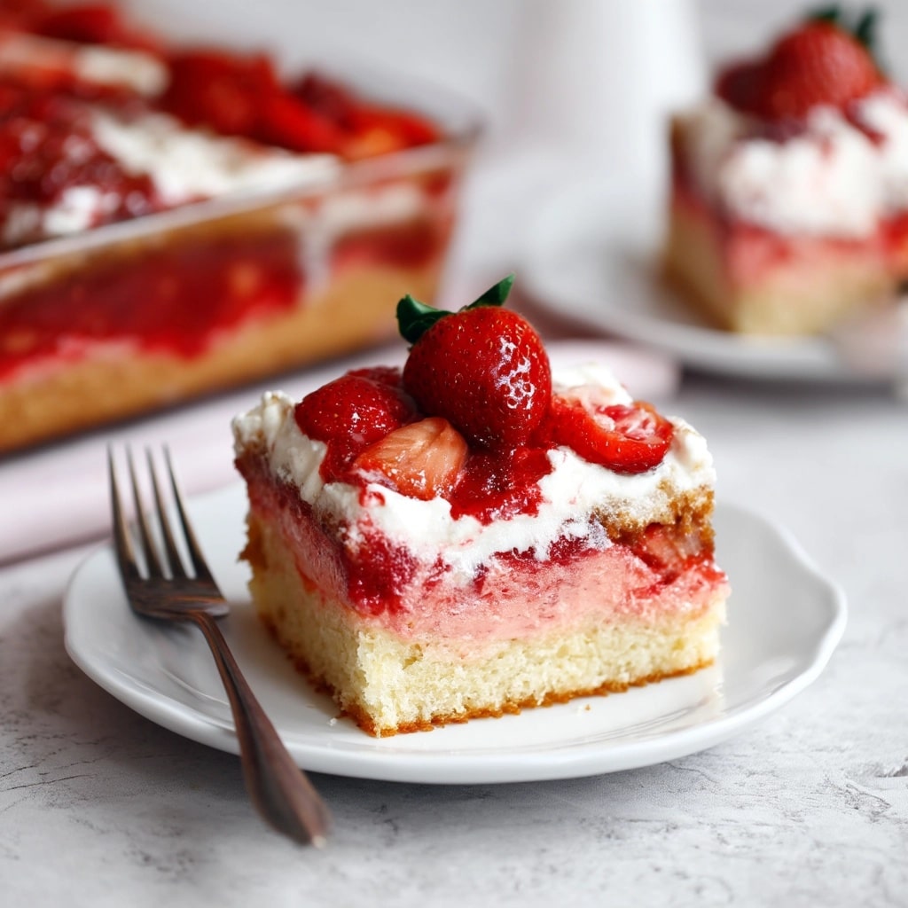No-Bake Strawberry Cheesecake Bars Recipe - Recipe Image