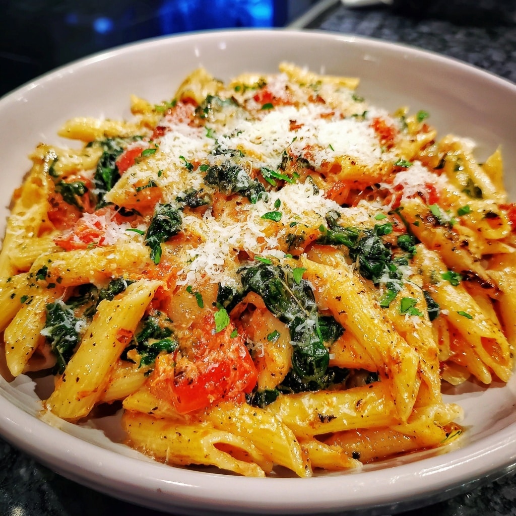 Roasted Tomato Garlic Pasta Recipe - Recipe Image