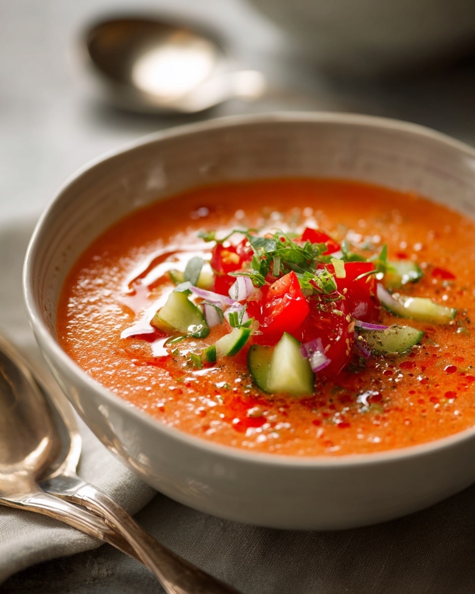 Creamy Tomato and Vegetable Soup Recipe - Recipe Image