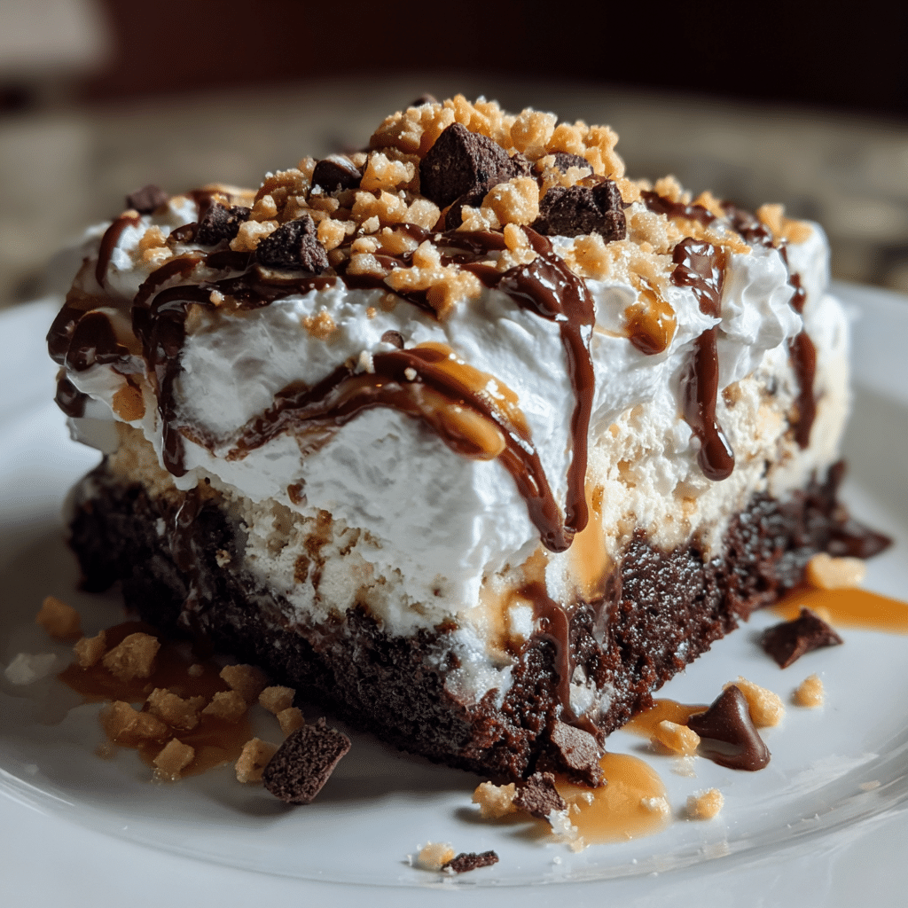 Decadent Peanut Butter Cup Dump Cake Recipe - Recipe Image