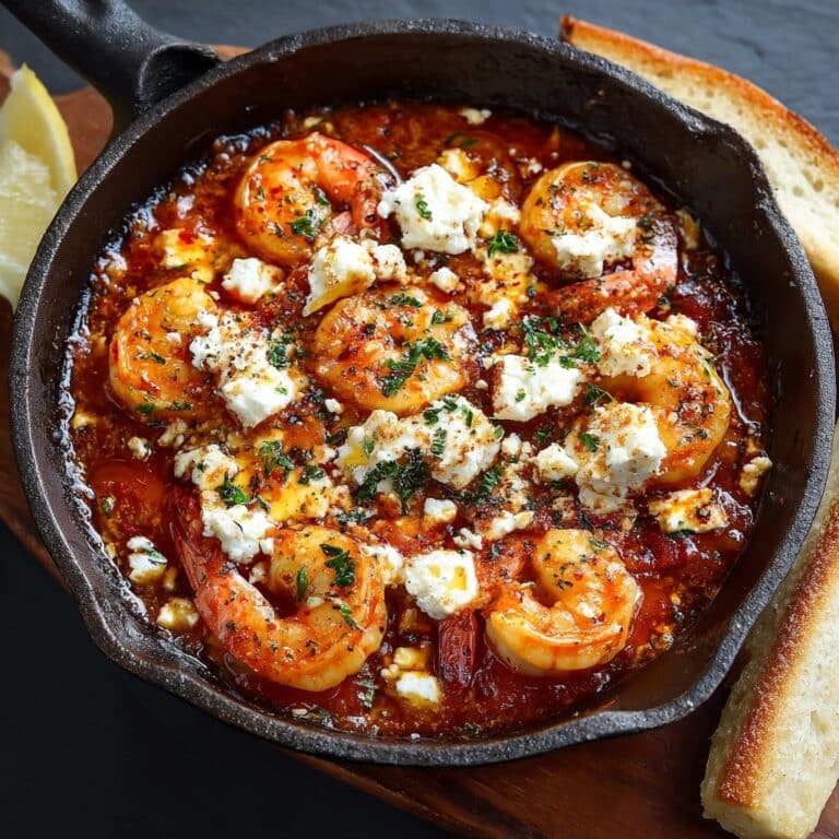Greek Kritharoto with Shrimps and Feta Recipe