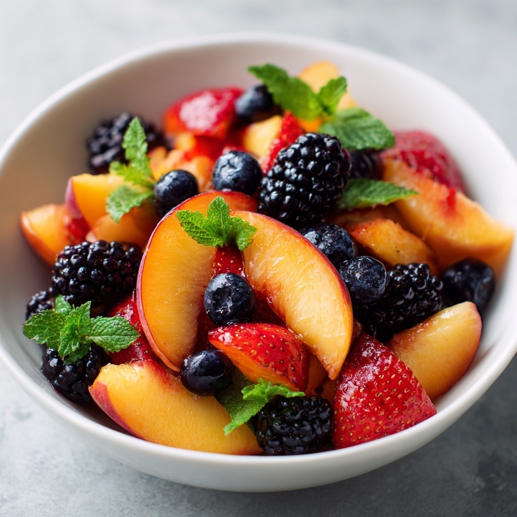 Fresh Peach and Blueberry Kale Salad Recipe - Recipe Image