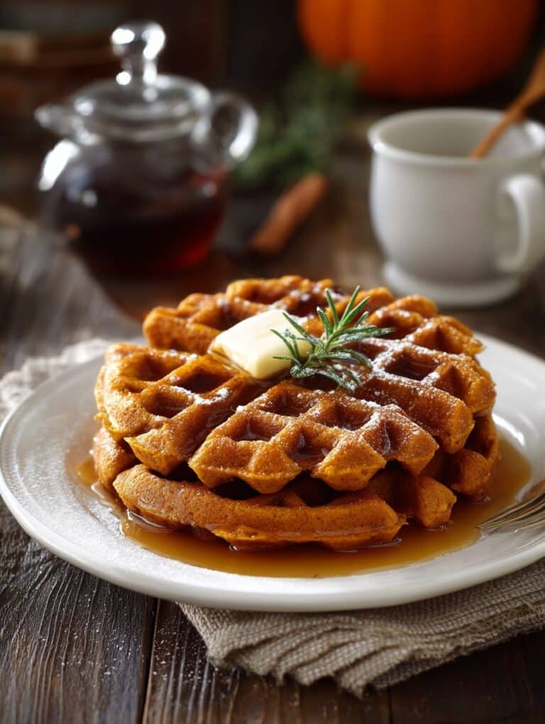 Cider Pumpkin Waffles Recipe