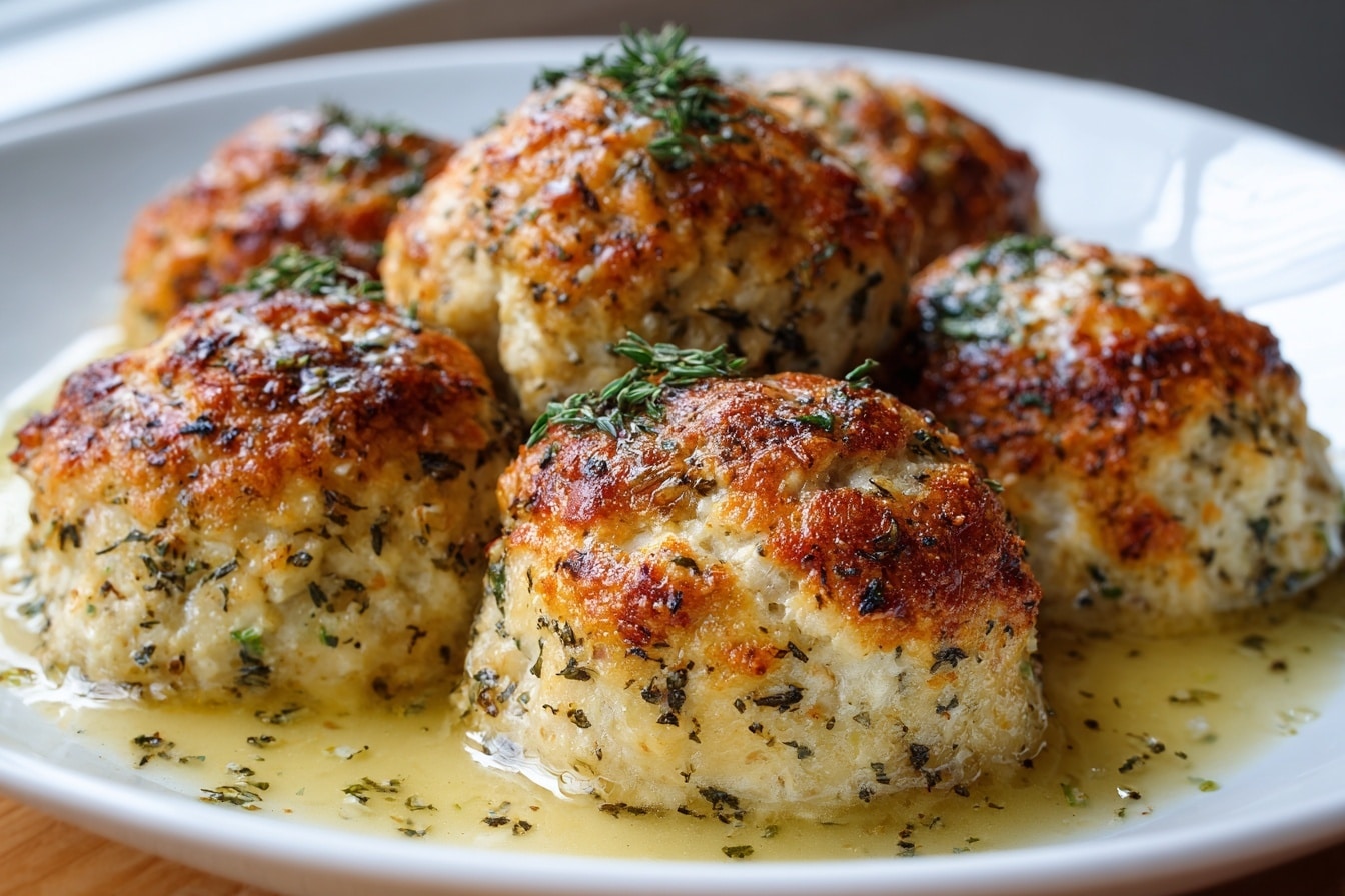 Chicken Pillows with Parmesan Sauce Recipe - Recipe Image