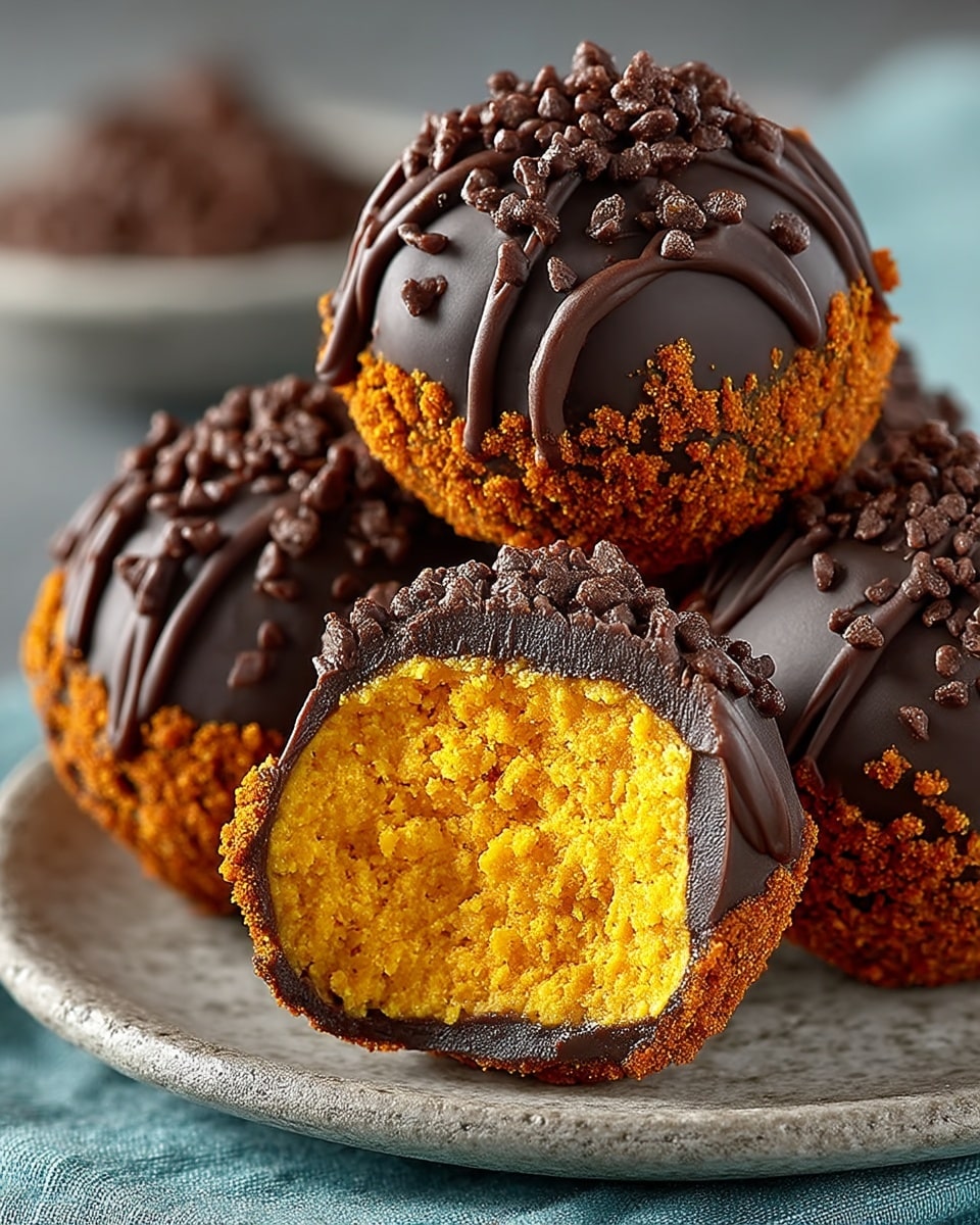 Creamy Pumpkin Cheesecake Truffles Recipe - Recipe Image