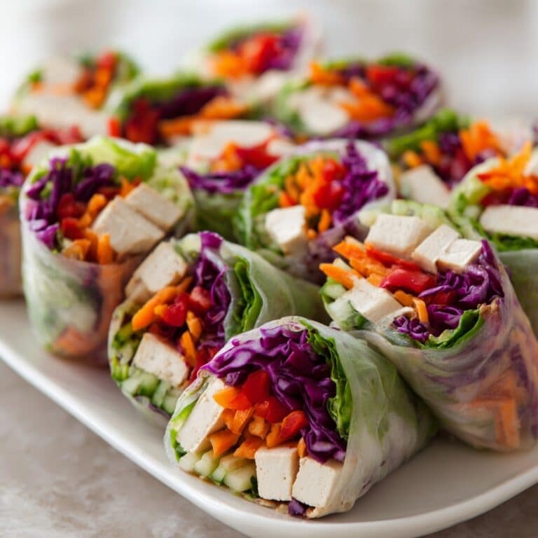 Spring Roll Salad with Peanut Sauce Recipe