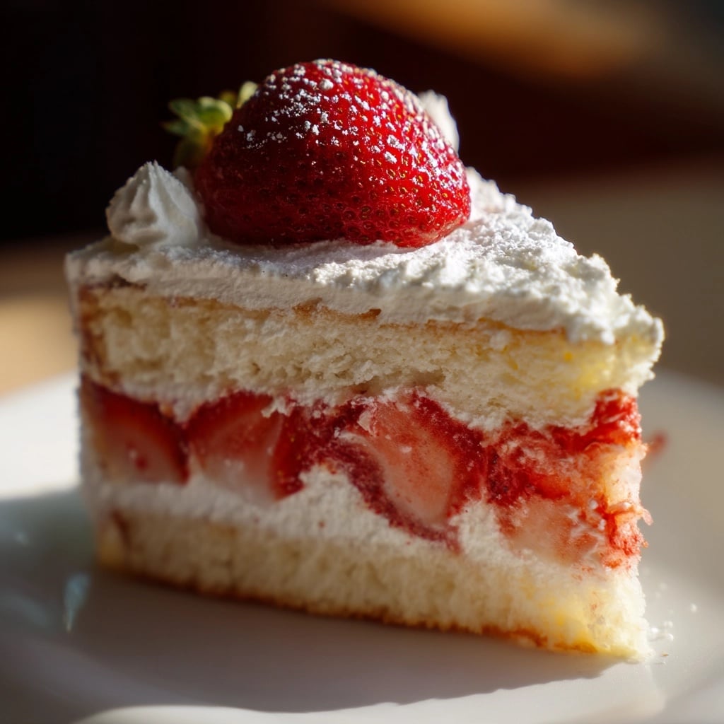 French Strawberry Cake Recipe - Recipe Image