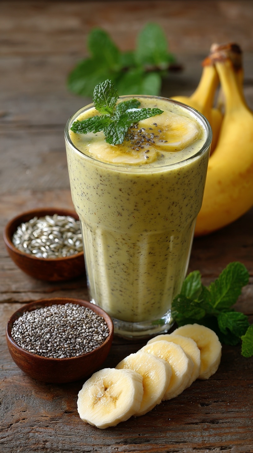 Banana Chamomile Tea Smoothie Recipe - Recipe Image