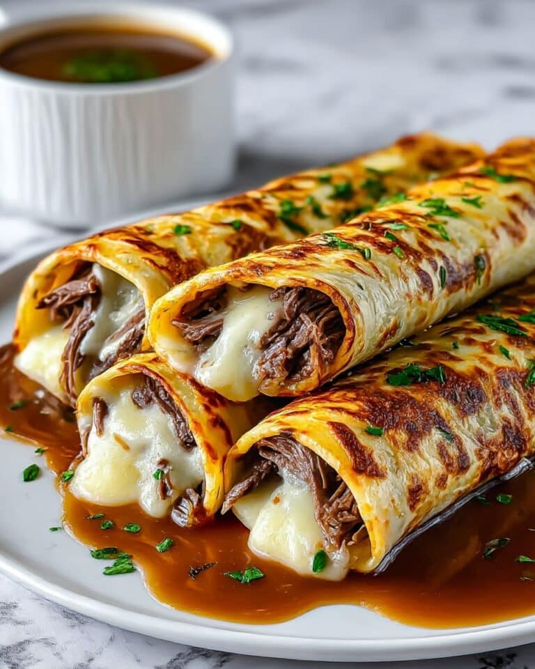 French Dip Tortilla Roll Ups Recipe