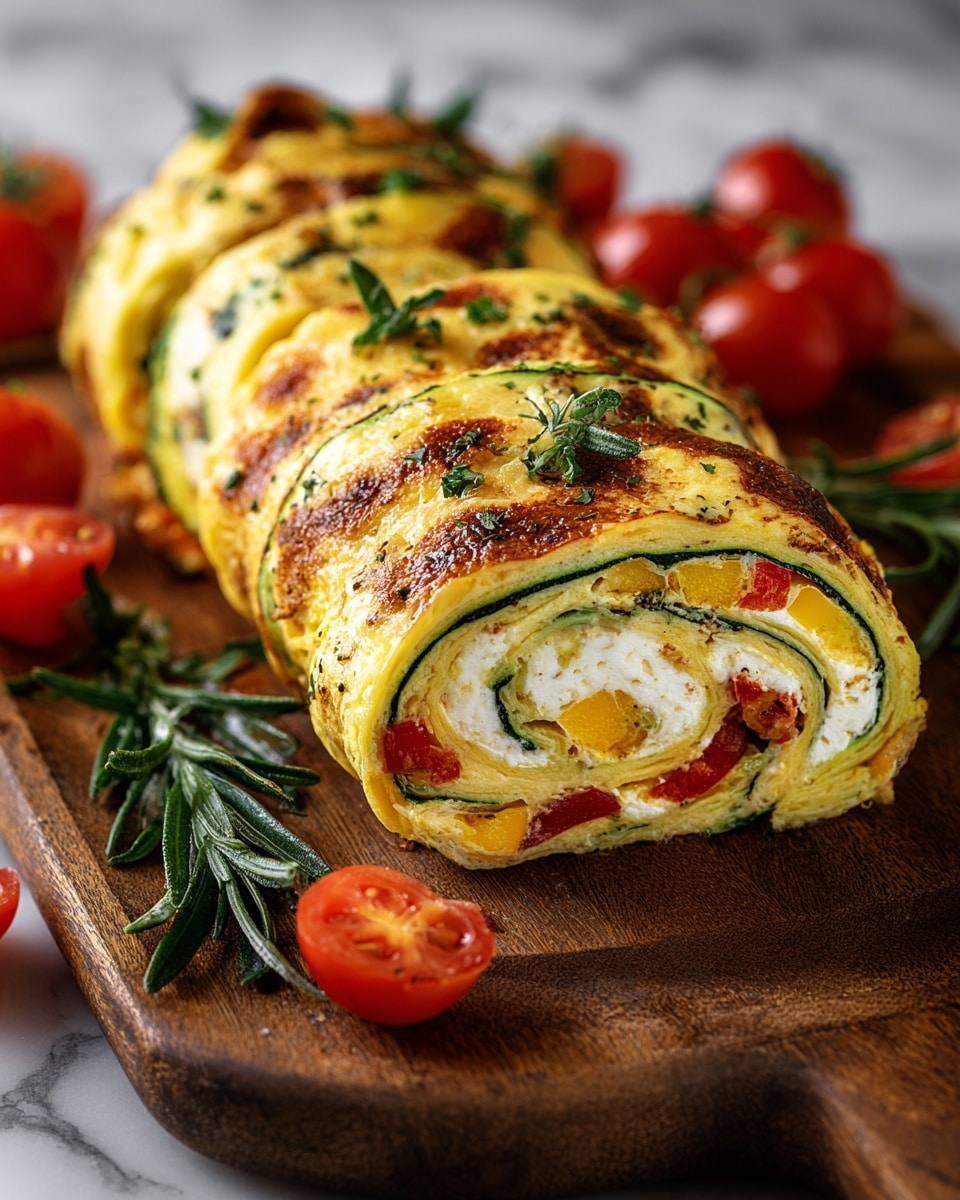 Zucchini and Ricotta Vegetable Roll Recipe - Recipe Image