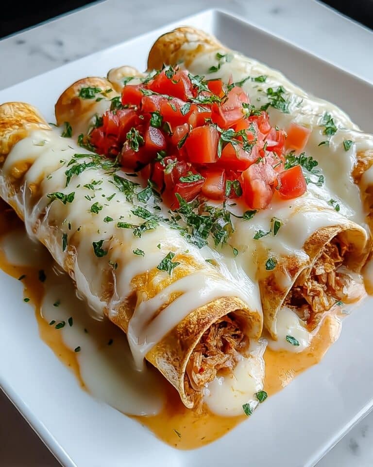 Indulgent Queso Chicken Enchiladas for Quick Weeknight Dinners Recipe