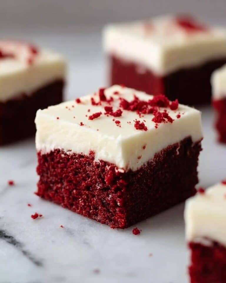 Red Velvet Brownies with Cream Cheese Frosting Recipe