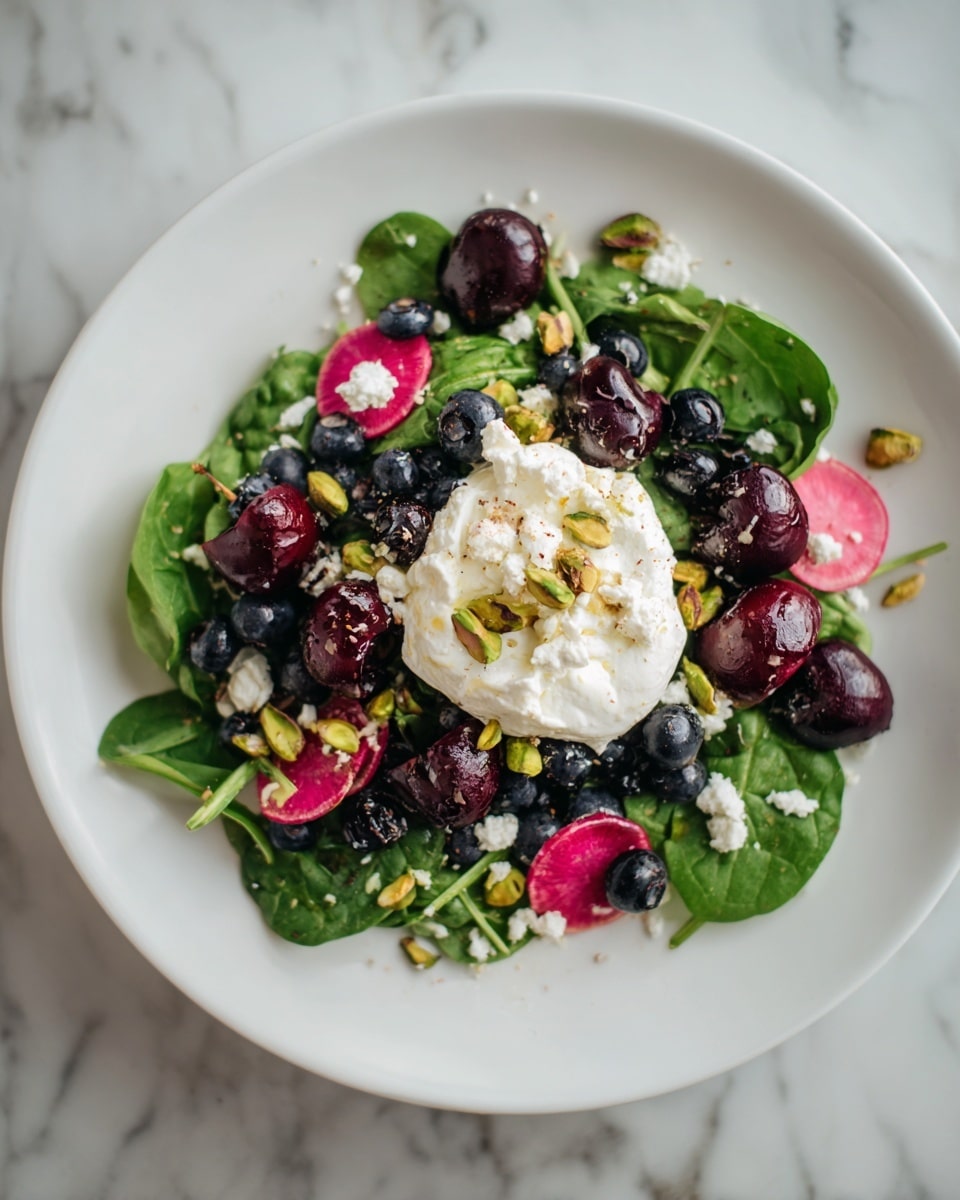Blueberry Pistachio Spring Salad Recipe - Recipe Image