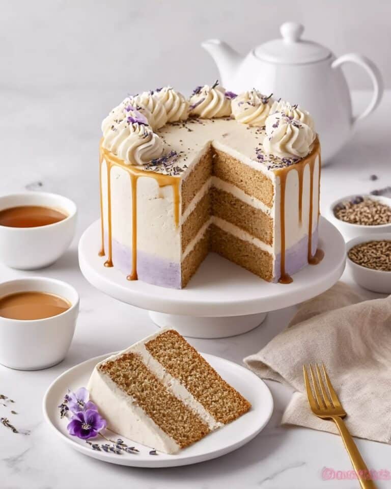 London Fog Cake with Earl Grey & Lavender Recipe