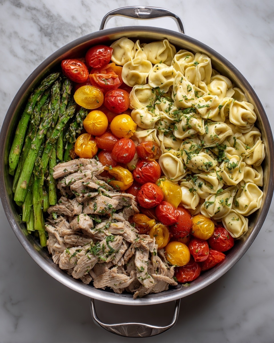 Pesto Chicken Tortellini with Veggies Recipe - Recipe Image