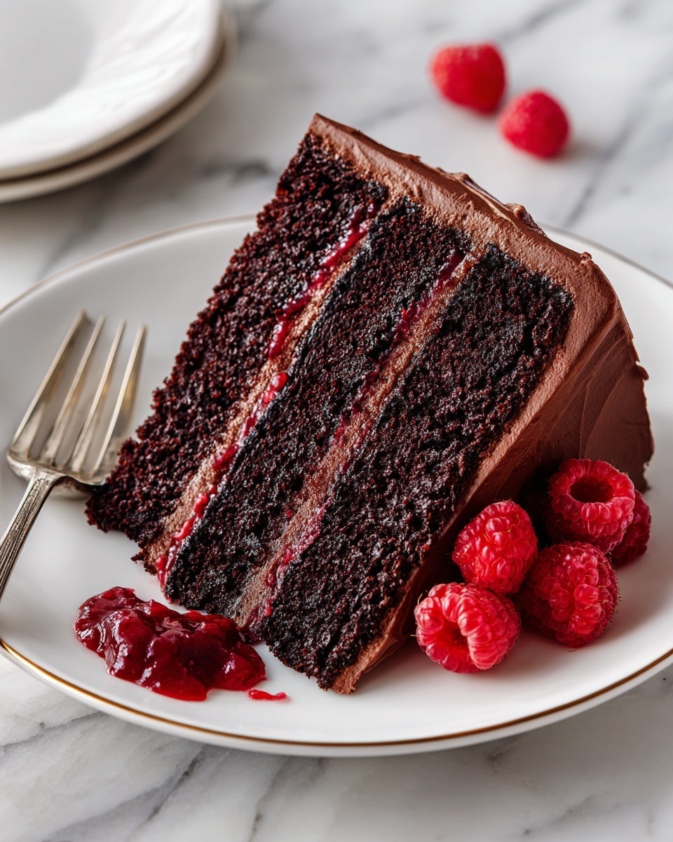 Chocolate Raspberry Cake Recipe - Recipe Image