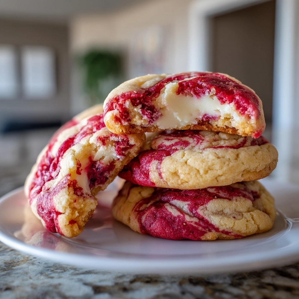 Strawberry Cake Mix Sandwich Cookies with Almond Buttercream Recipe - Recipe Image
