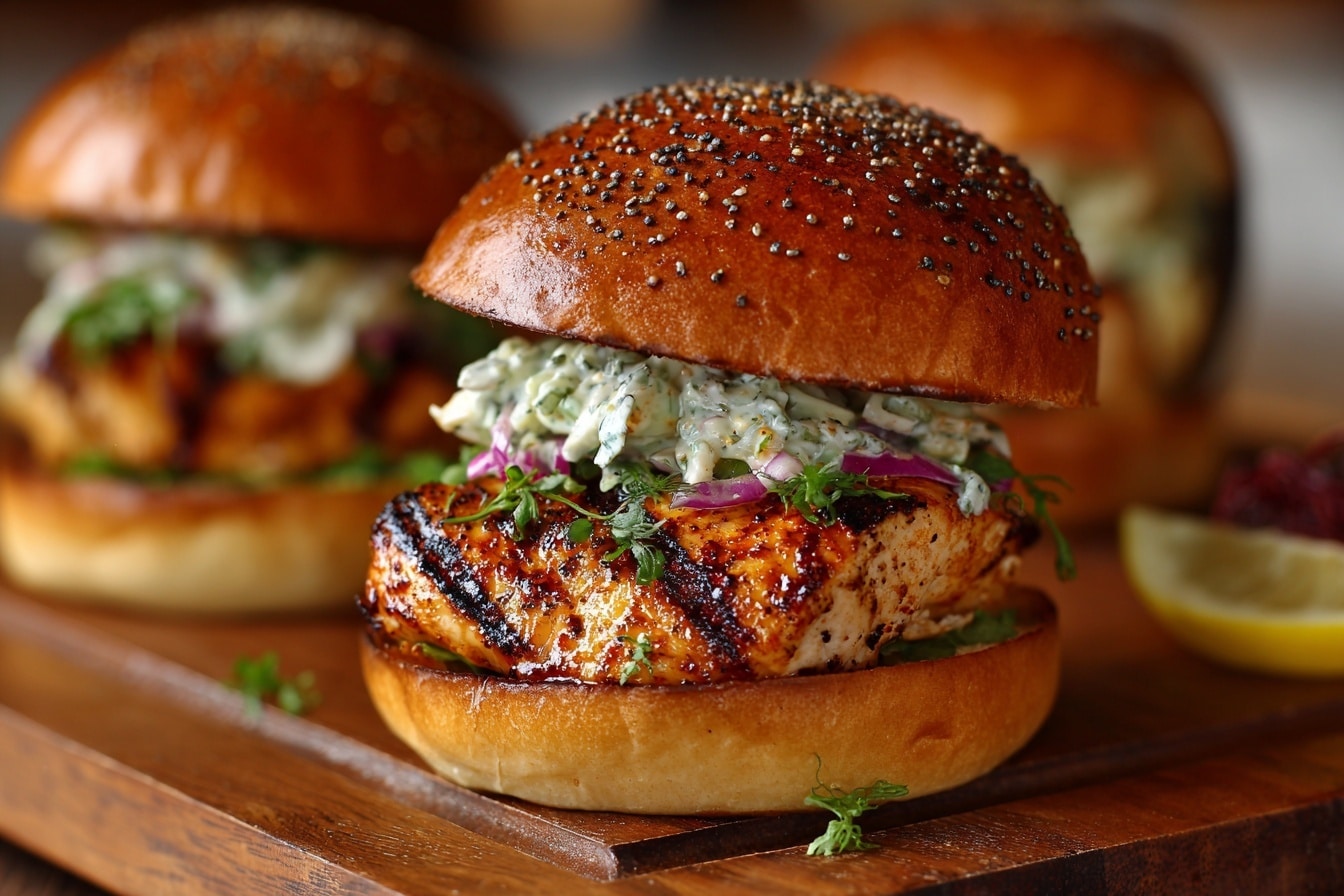 Aromatic Prawn Smash Burgers with Mango Chutney and Roasted Potatoes Recipe - Recipe Image