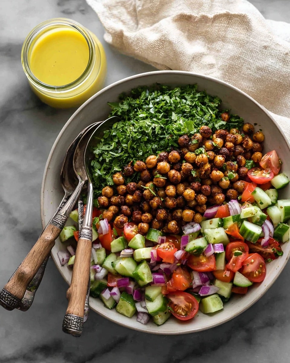 Middle Eastern Spiced Chickpea Salad Recipe - Recipe Image