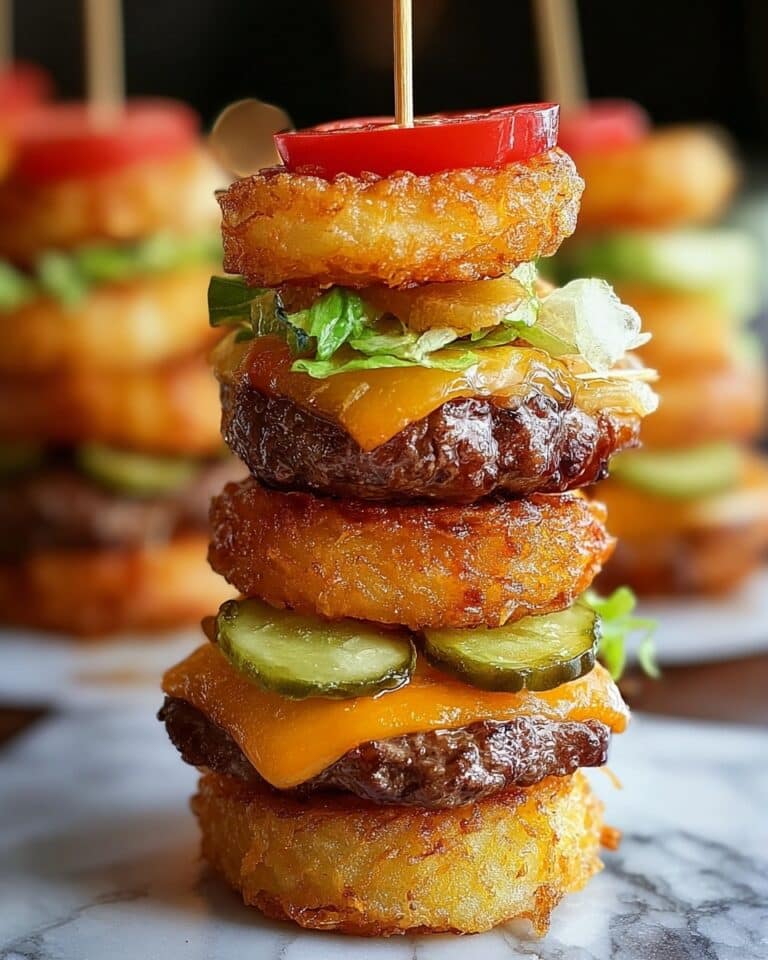 Mini Tater Tot Cheeseburgers Recipe
