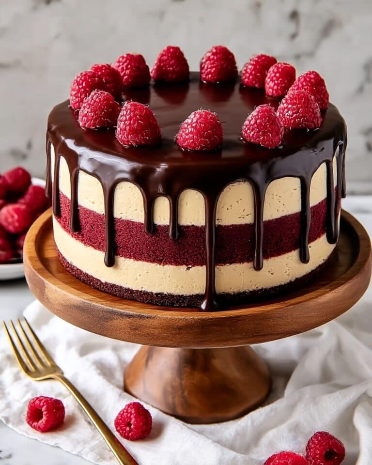 Raspberry Ruby Chocolate Drip Cake Recipe