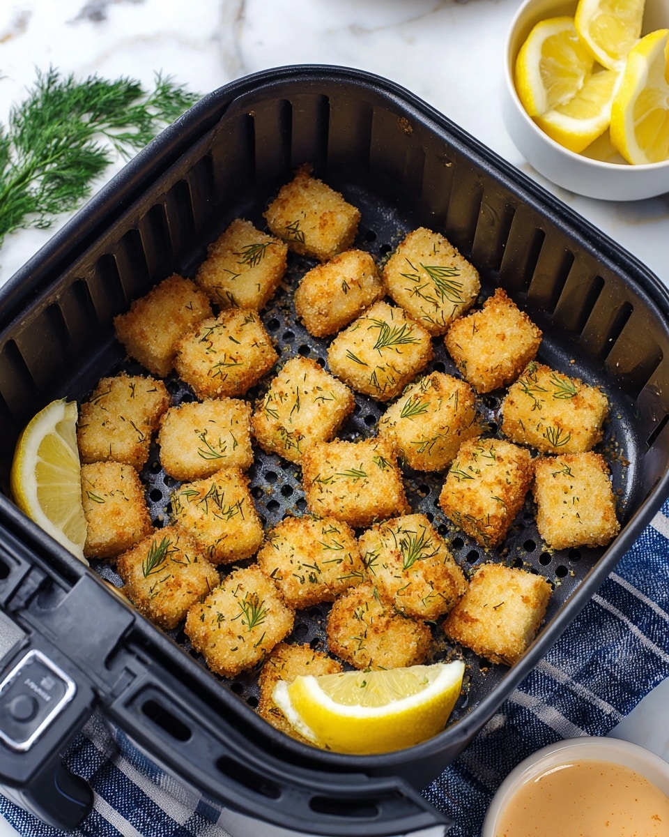 Air Fryer Salmon Nuggets with Spicy Sriracha Mayo Recipe - Recipe Image