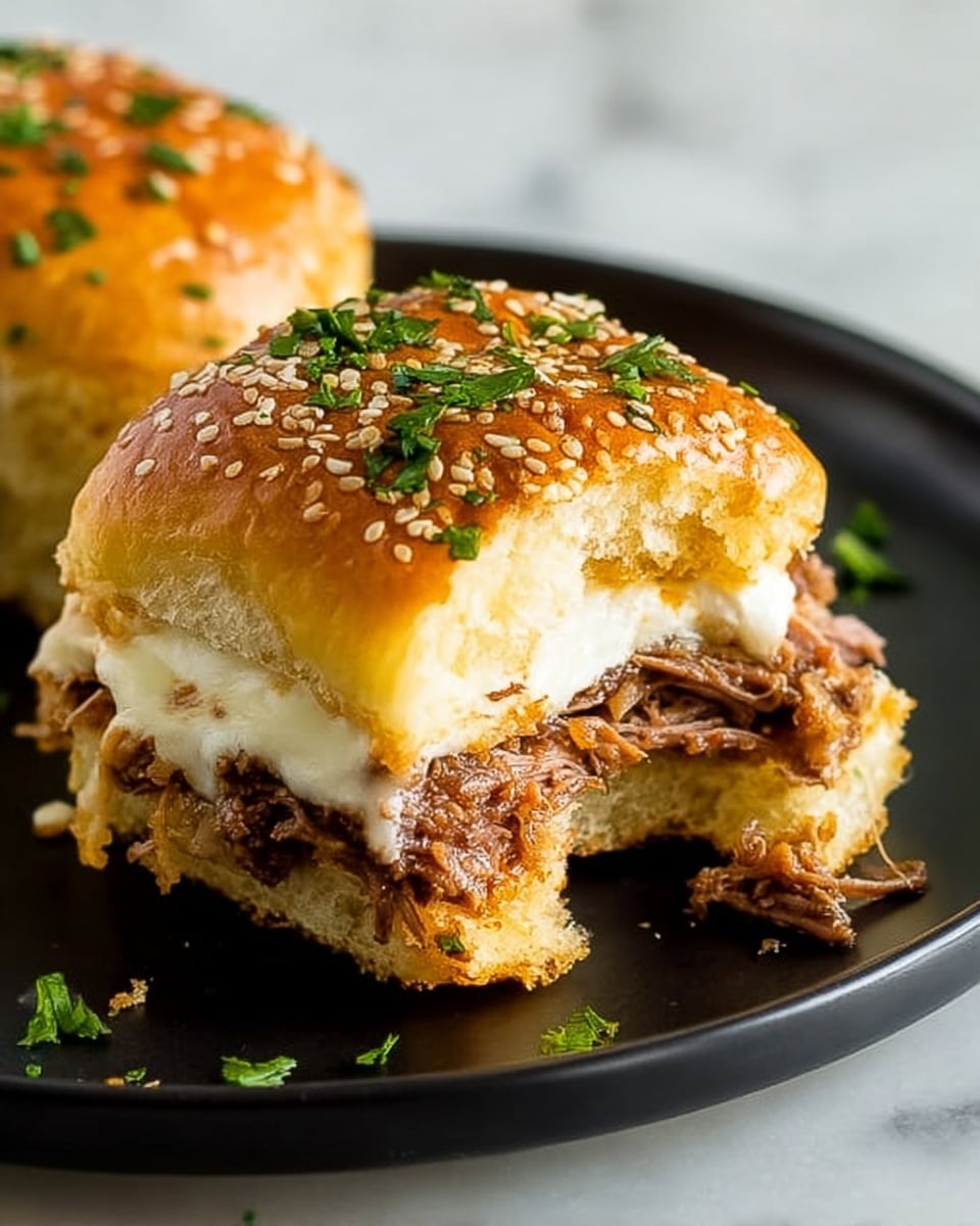 French Dip Sliders Recipe - Recipe Image