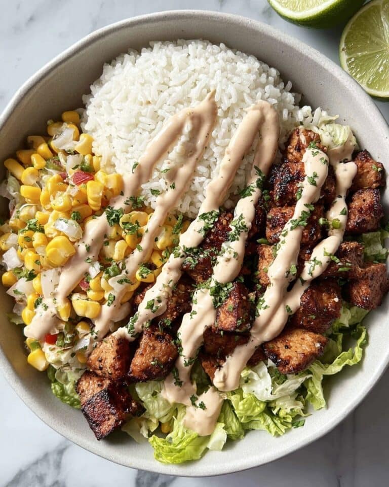 Healthy Street Corn Chicken Rice Bowl Recipe