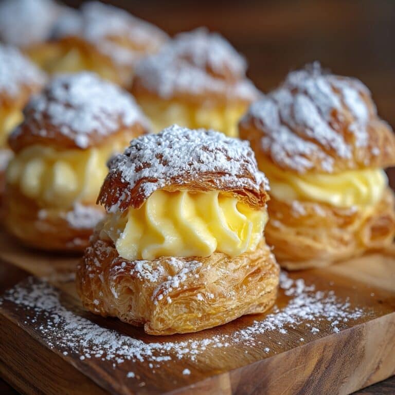 Craquelin-Topped Choux Pastry with Cream Filling Recipe
