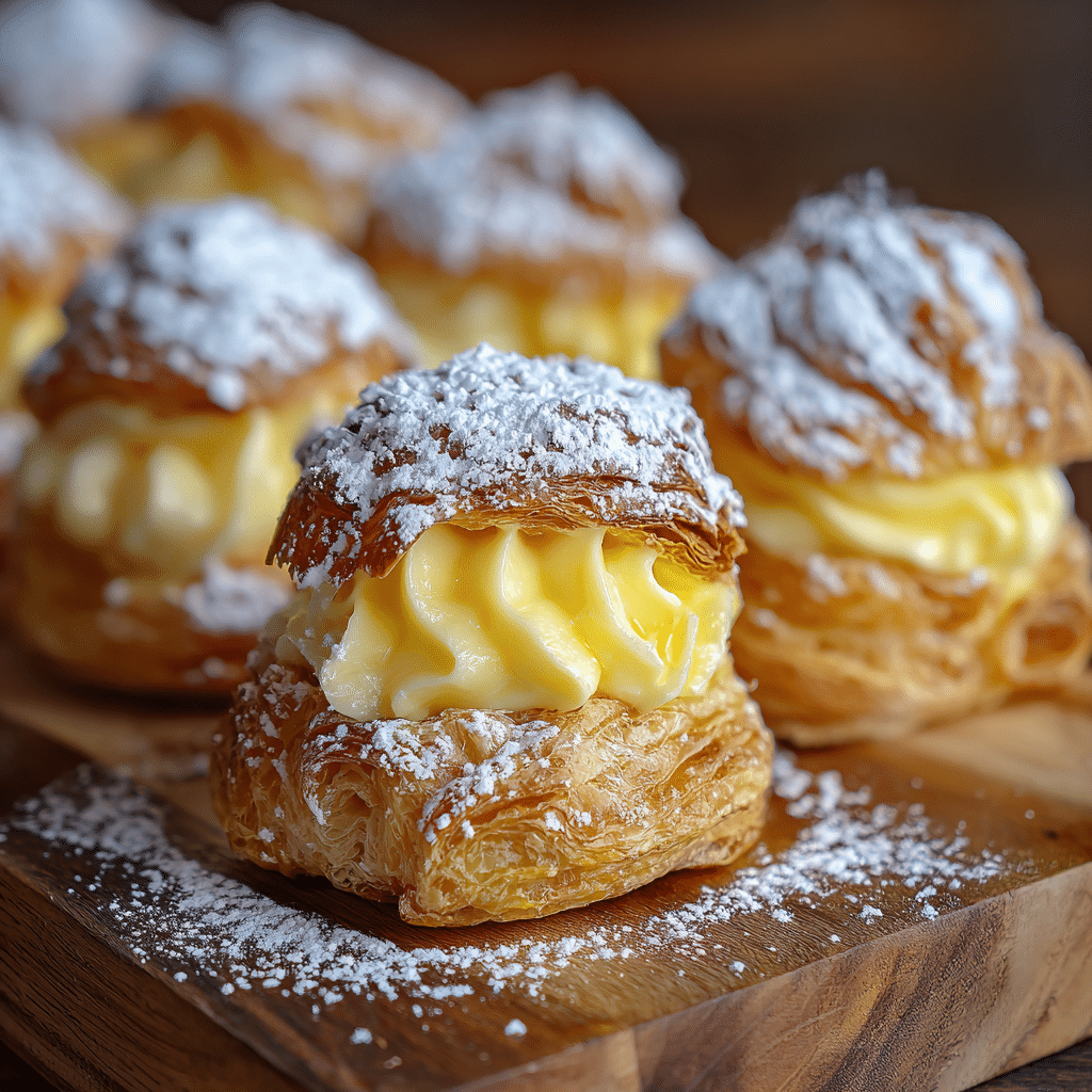 Craquelin-Topped Choux Pastry with Cream Filling Recipe - Recipe Image