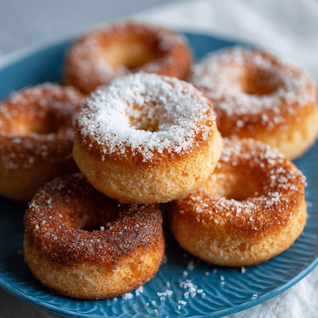 Spiced Nut Coated Doughnuts with Salted Caramel Sauce Recipe - Recipe Image
