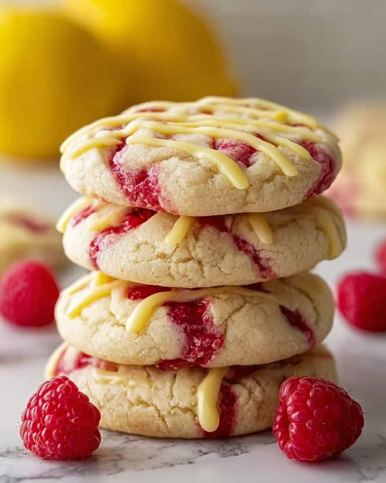 White Chocolate Lemon Raspberry Cookies – Delicious Recipe