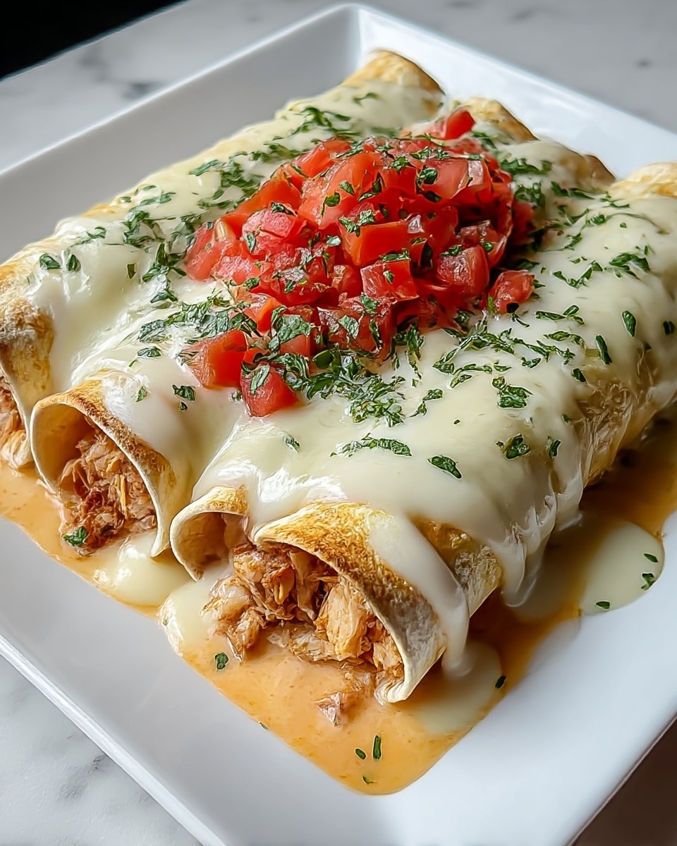 Indulgent Queso Chicken Enchiladas for Quick Weeknight Dinners Recipe - Recipe Image