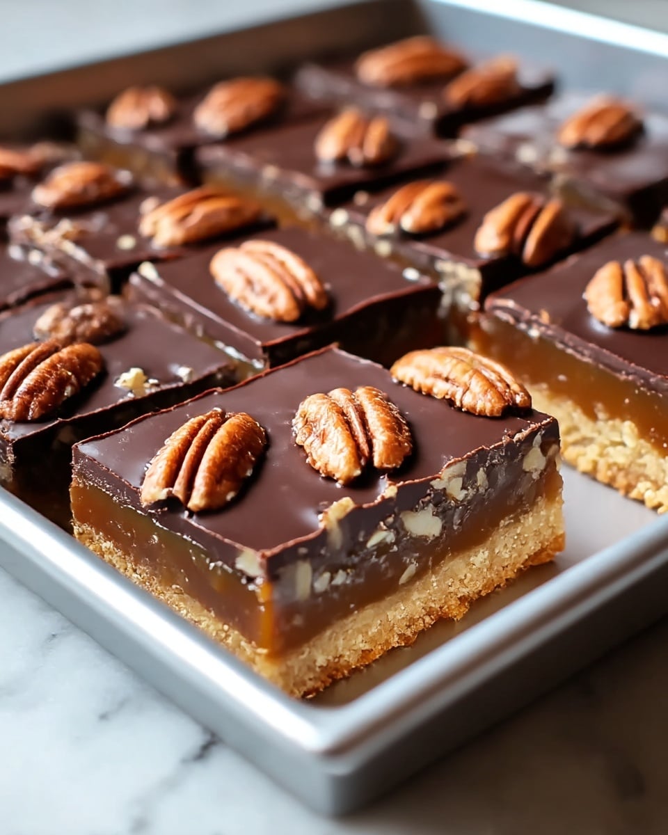 Decadent Turtle Bars Recipe - Recipe Image