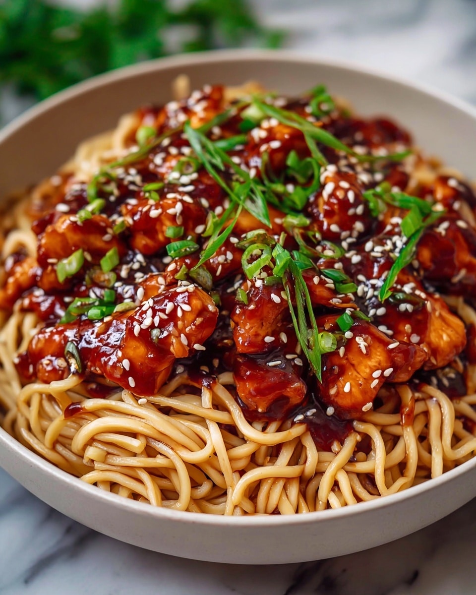 Sticky Garlic Chicken Noodles: The Ultimate Flavor Bomb Recipe - Recipe Image