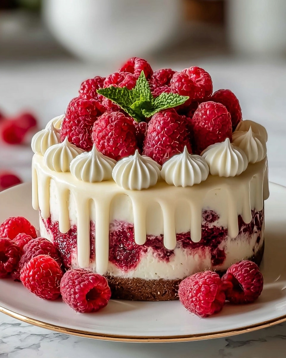 White Chocolate Raspberry Dream Cake : A Heavenly Dessert Recipe - Recipe Image