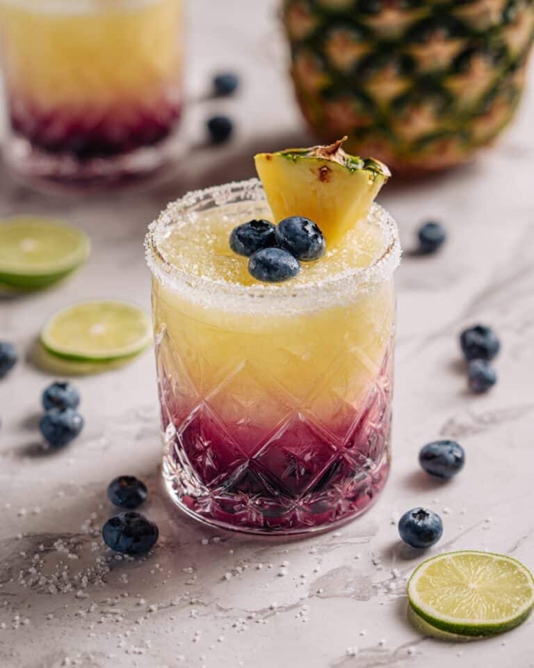 Fruity & Refreshing Pineapple Blueberry Margarita Recipe